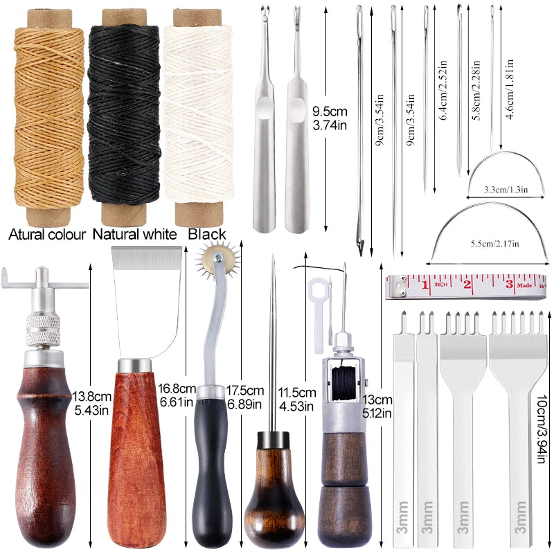 KRABALL Leather Craft Hand Sewing Tool Kit
