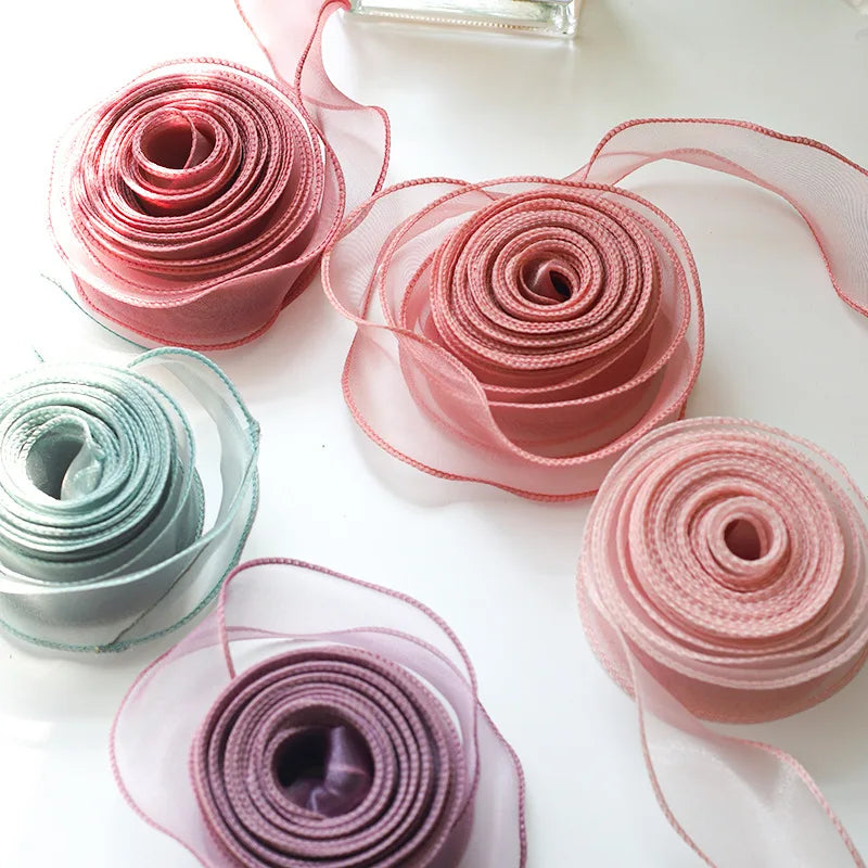 10 Yards Chiffon Silk Ribbon Roll – DIY & Decoration