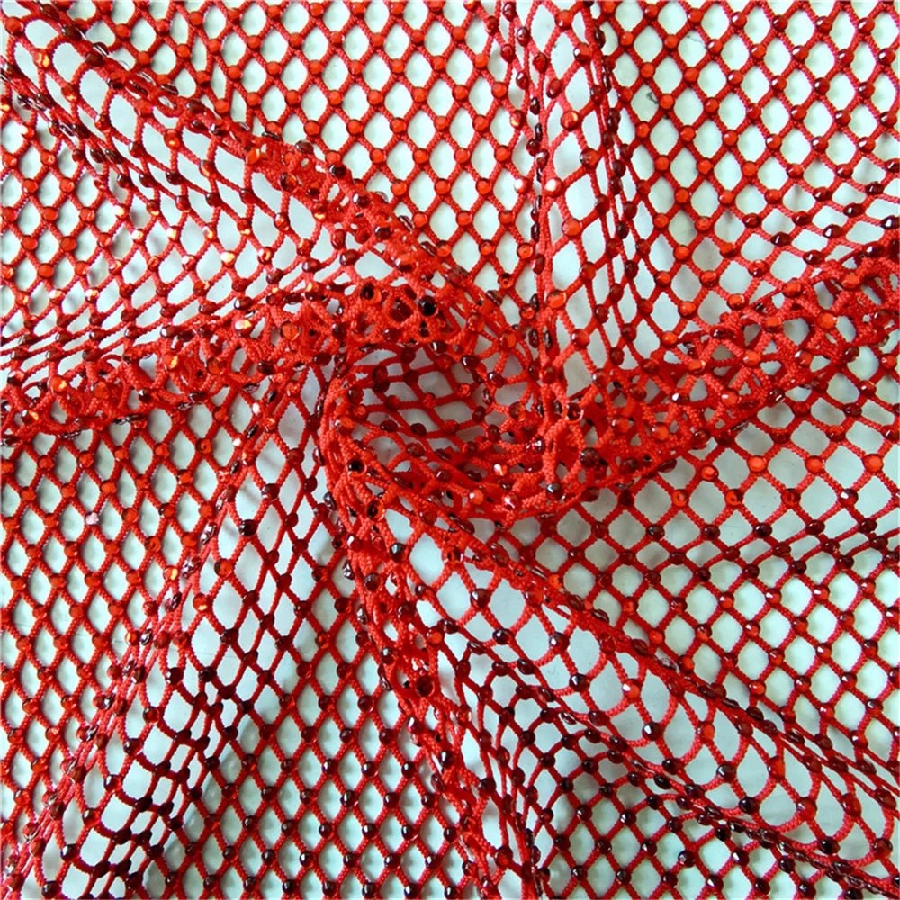 Rhinestone Mesh Applique Trim for DIY Crafts