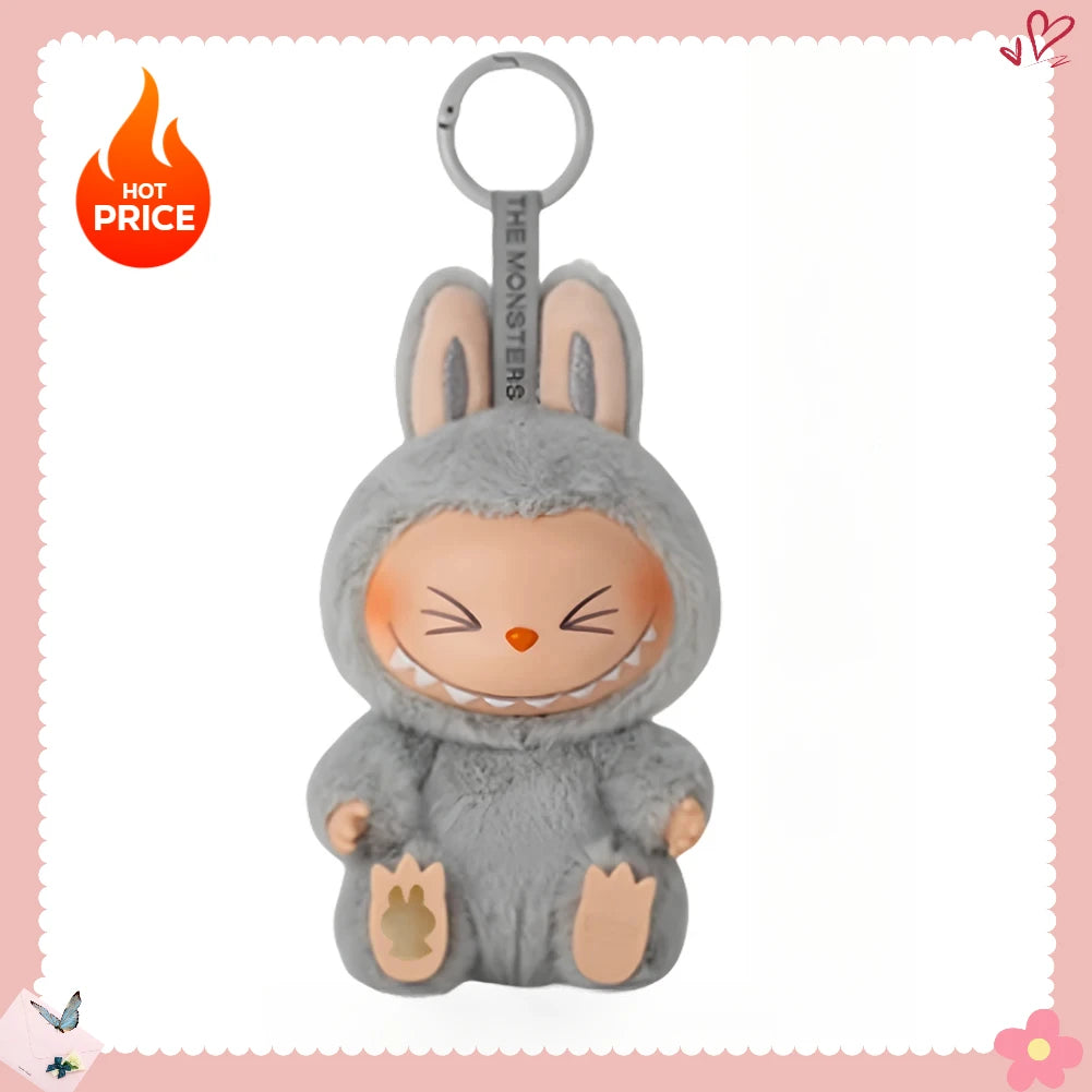 Labubu Sitting Series Keychain Figure for Home Decor and Gifts
