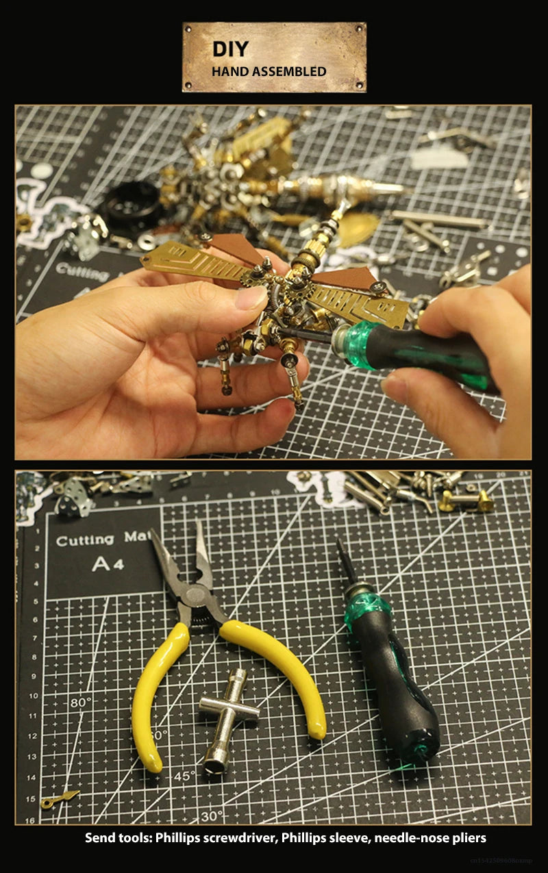 Mechanical Insect Metal DIY 3D Puzzle Model Kit