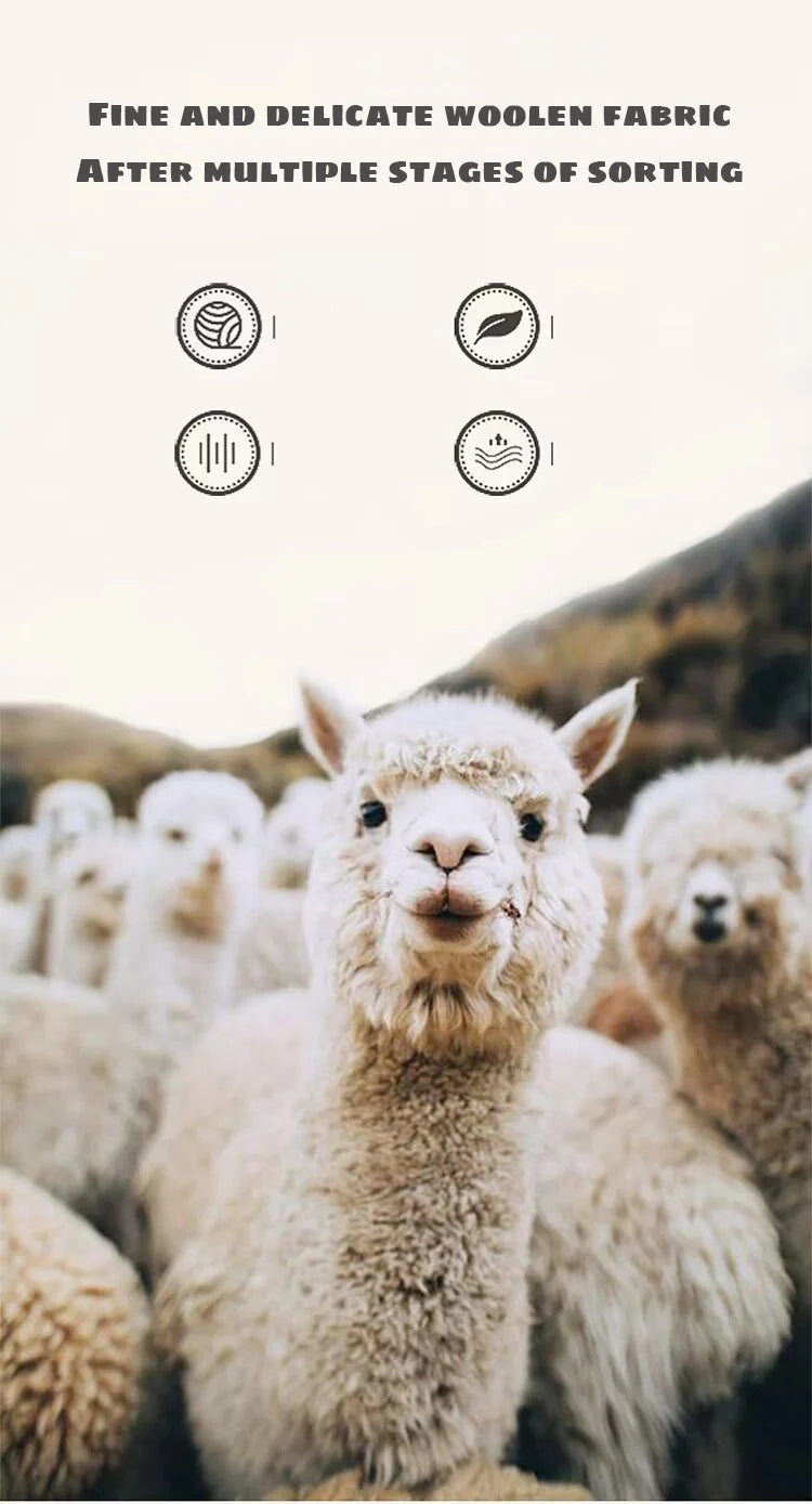 500g Coarse Alpaca Wool Yarn – Warm Handwoven Knitting Yarn