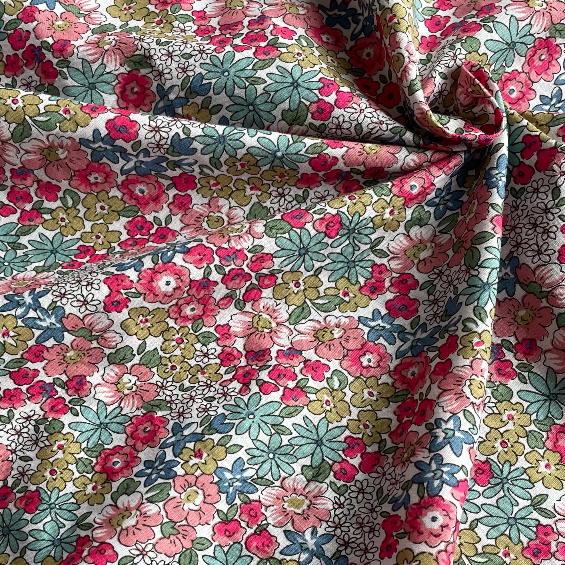 145x50cm Floral 100% Cotton Digital Print Fabric for Sewing