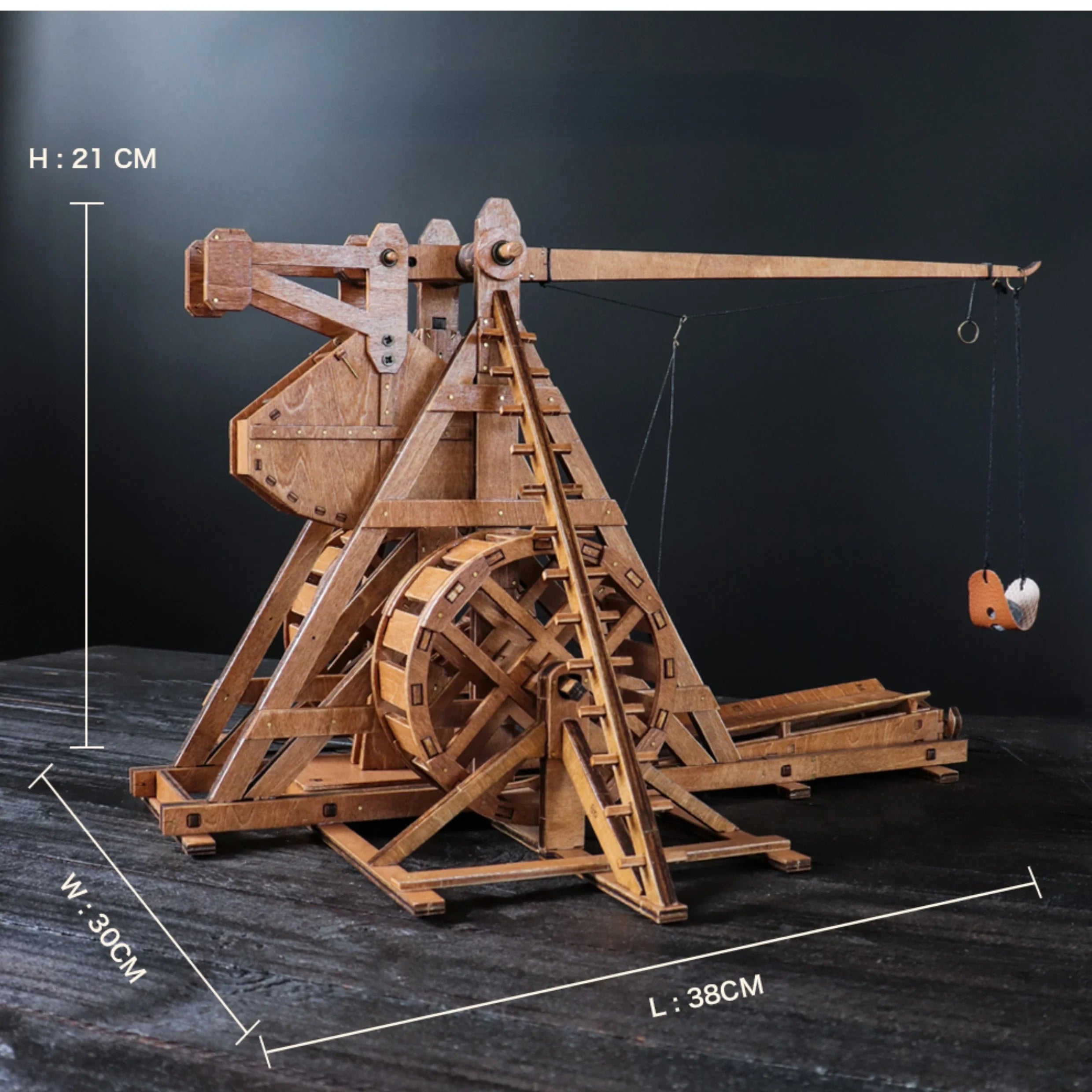 1:48 DIY Wooden Trebuchet Catapult Model