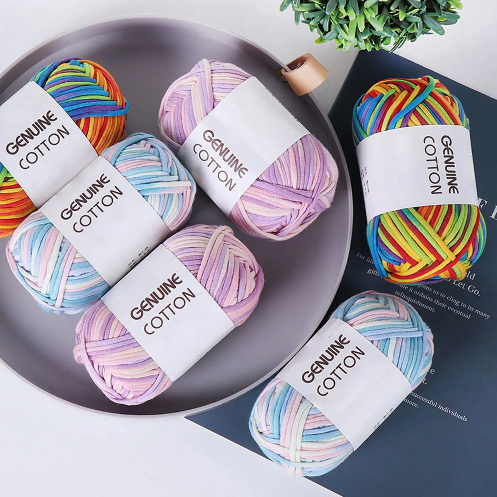 50g Cotton Blend Crochet Yarn – Beginner-Friendly Handcraft Thread