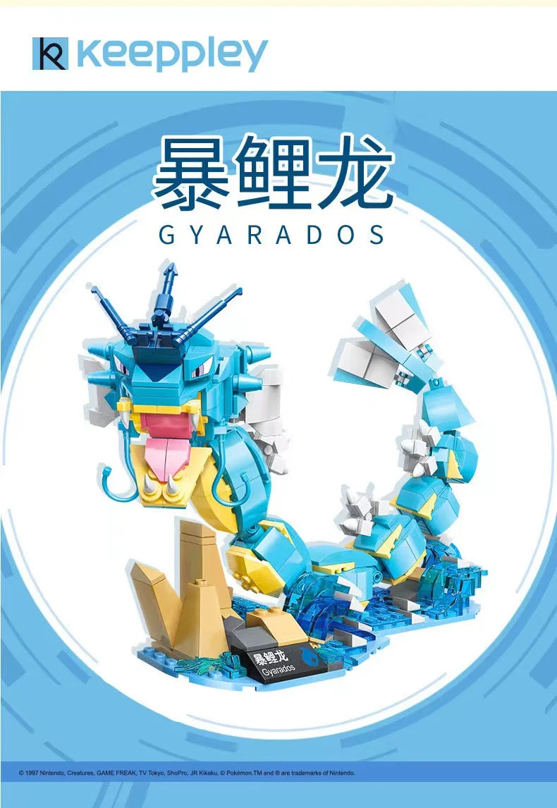 Pokémon Building Block Figures – Charizard, Mewtwo, Venusaur Models