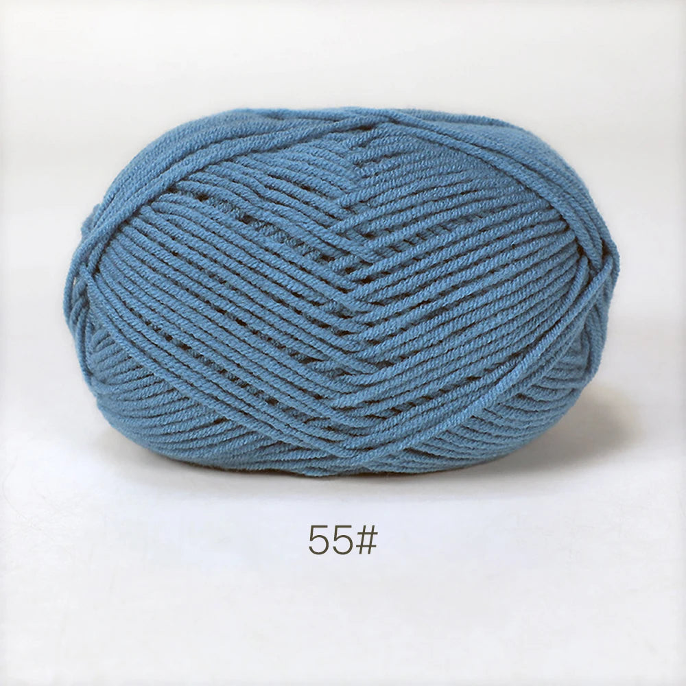 50g Soft Milk Cotton Yarn – Hand Knitting & Crochet Thread