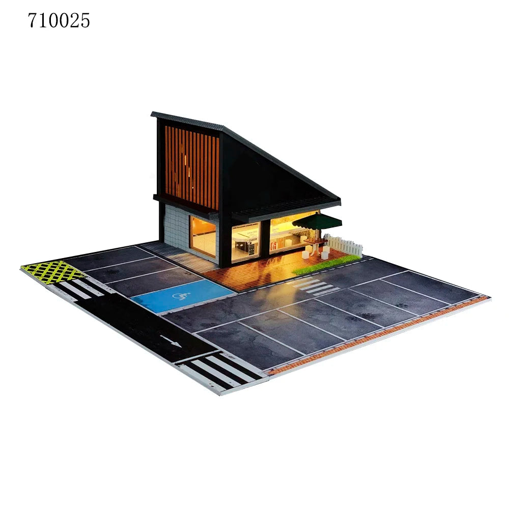 GFans 1:64 Scale Car Garage Diorama Model with LED Lights