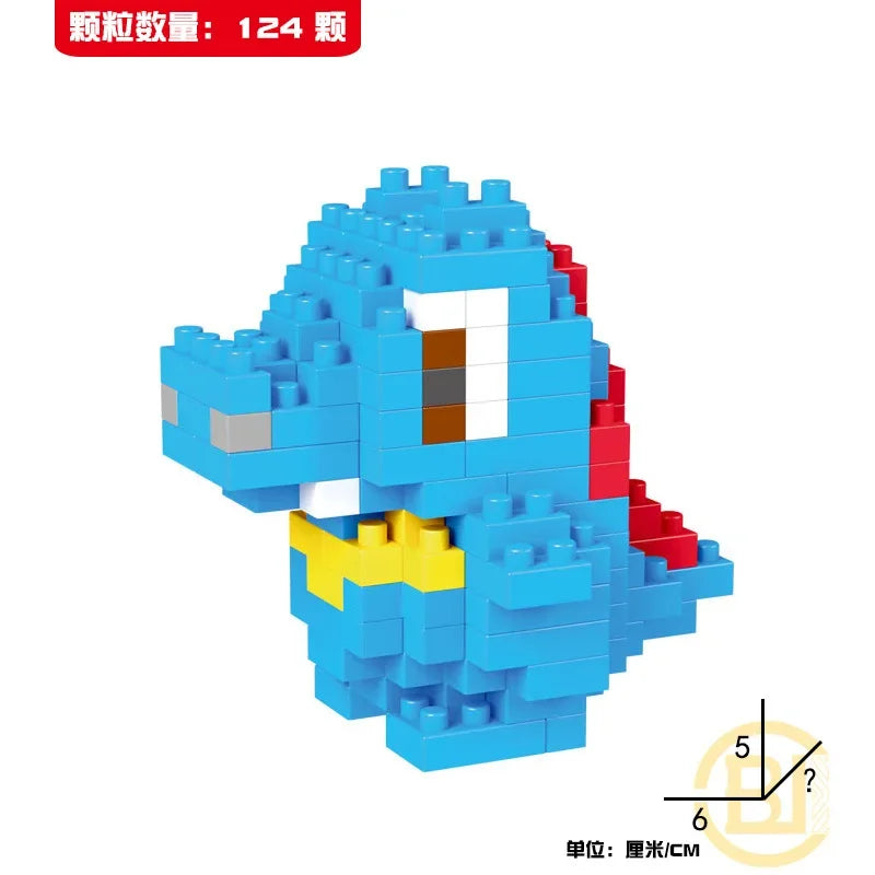 Mini Pokémon Building Blocks – Pikachu, Charizard, Eevee, Mewtwo