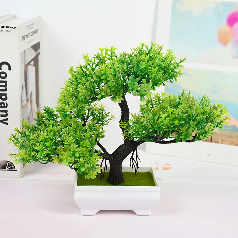 Artificial Bonsai Tree in Pot for Home Decor