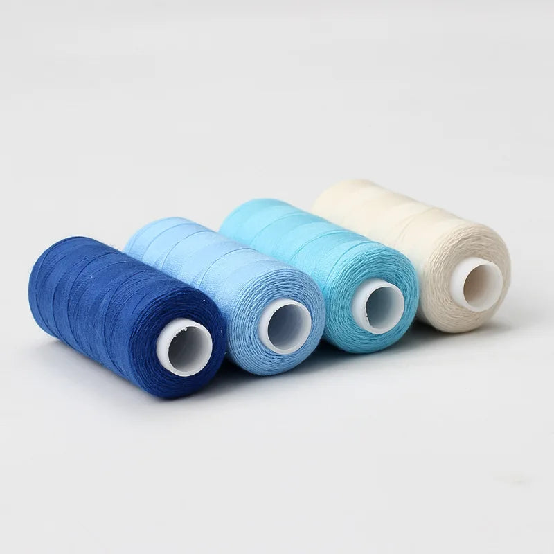 10-Color Polyester Sewing Thread Set – 400 Yards Each