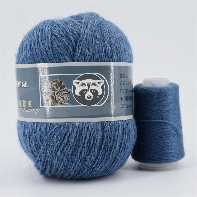 5 Pcs Cashmere Mink Fur Yarn for Hand Knitting  Long Plush Wool Crochet Knitting Yarn for Fall Winter Luxury Needlework Diy Knit