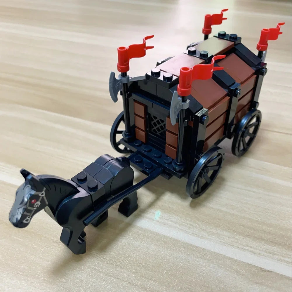 MOC Medieval Carriage & Military Weapons Set