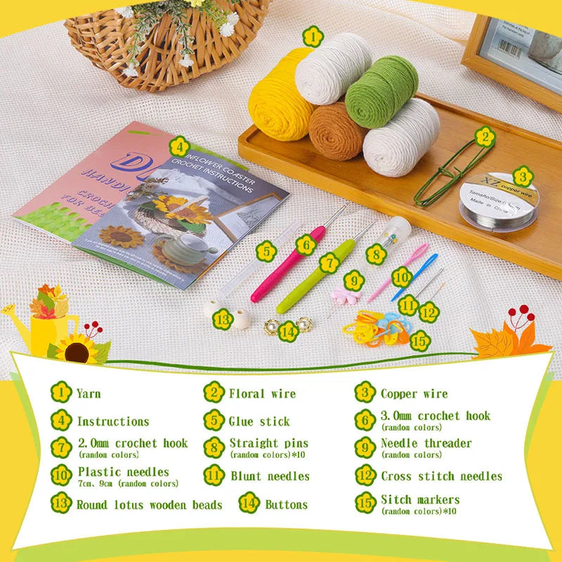 KRABALL Crochet Coaster DIY Kit