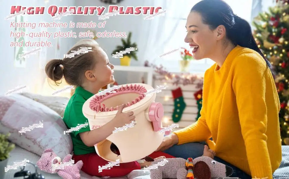 32-Needle Knitting Machine for DIY Hats, Scarves, Socks