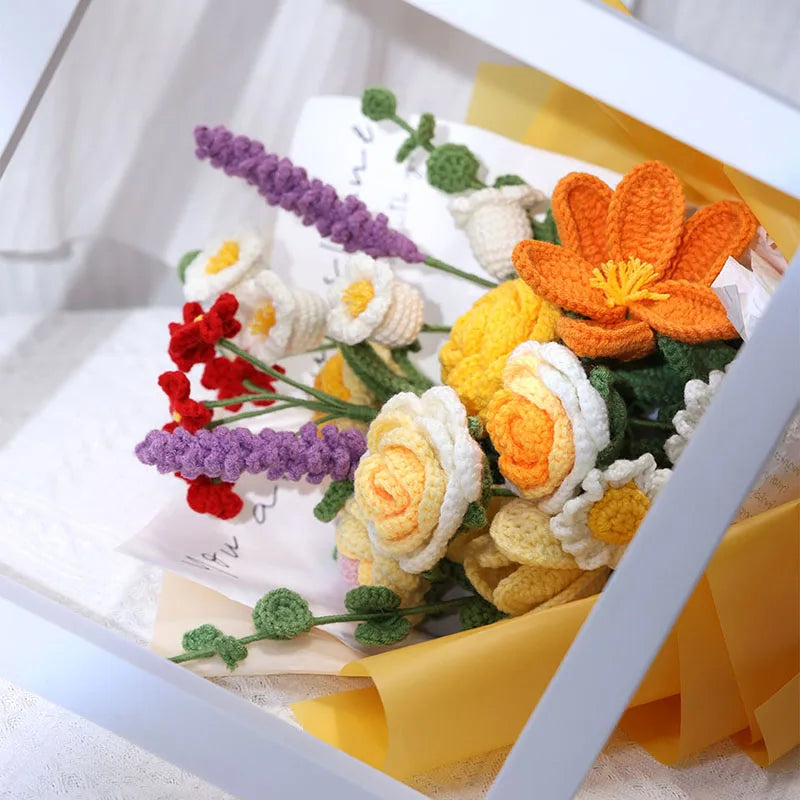 KRABALL Crochet Flower Bouquet Kit for Beginners