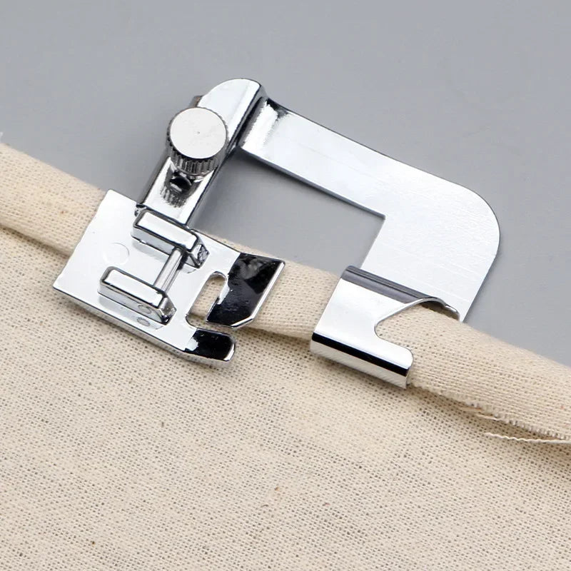 1pc Rolled Hem Presser Foot – 13/19/22mm for Domestic Sewing Machines