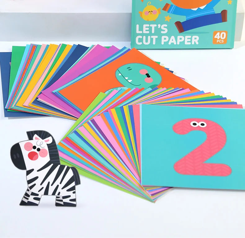 Kids Animal Origami Paper Cutting Book