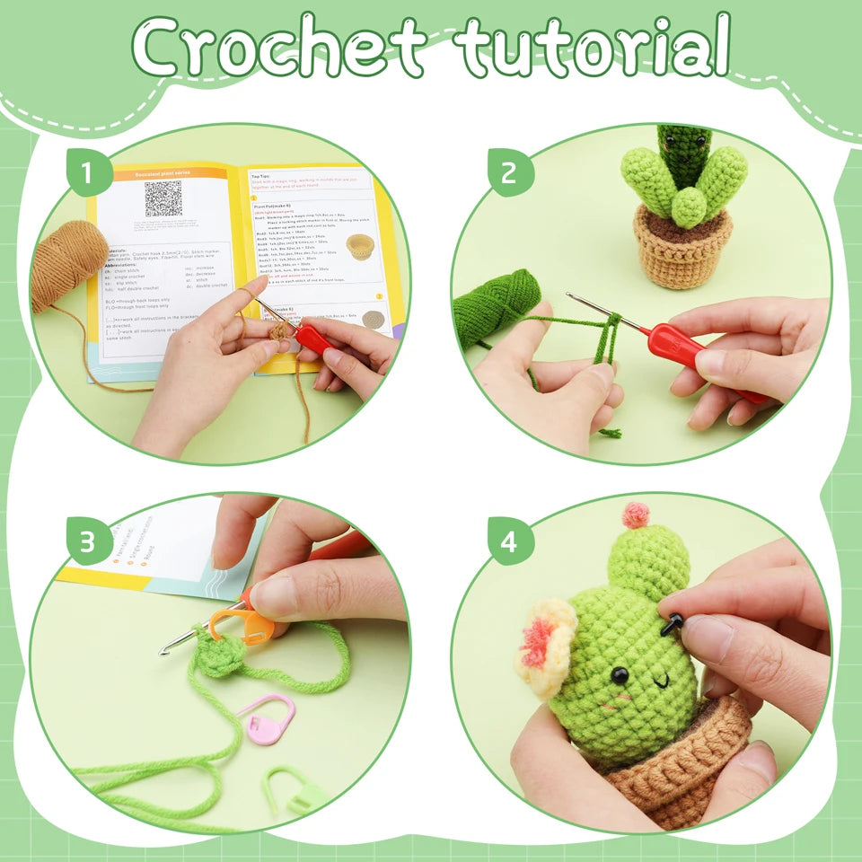 IMZAY Beginner Crochet Kit – Complete Set with Video Tutorial