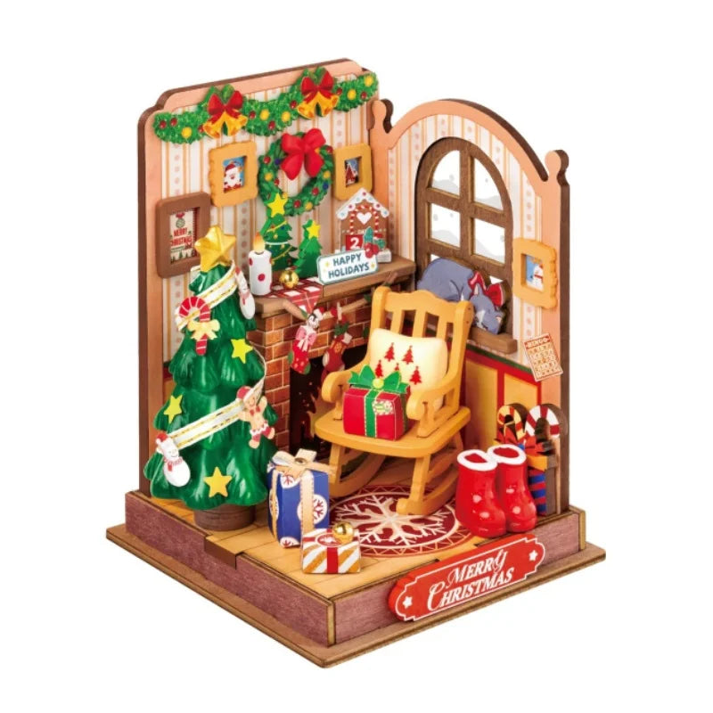 Robotime Christmas Miniature House DIY Kit
