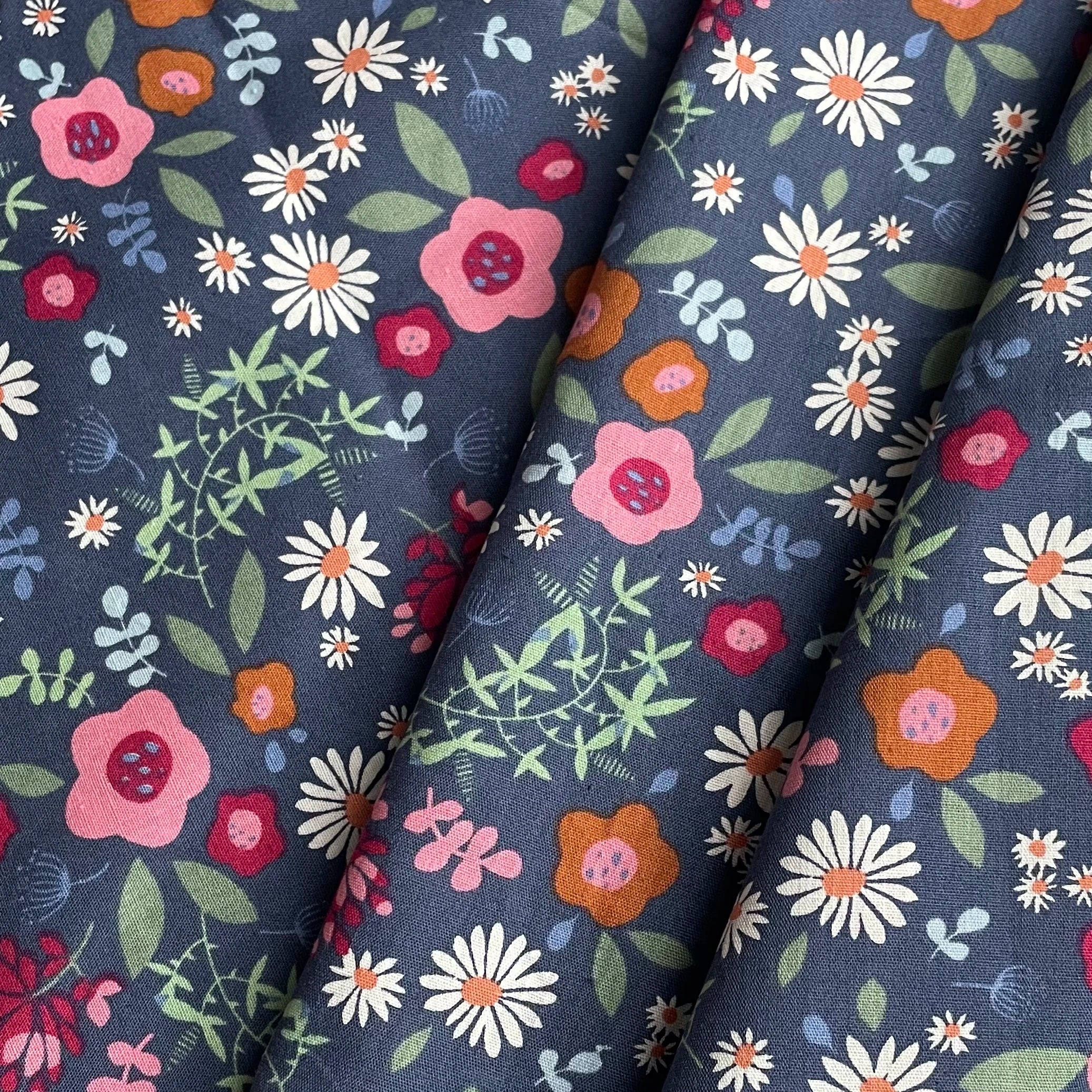 145x50cm Floral 100% Cotton Digital Print Fabric for Sewing