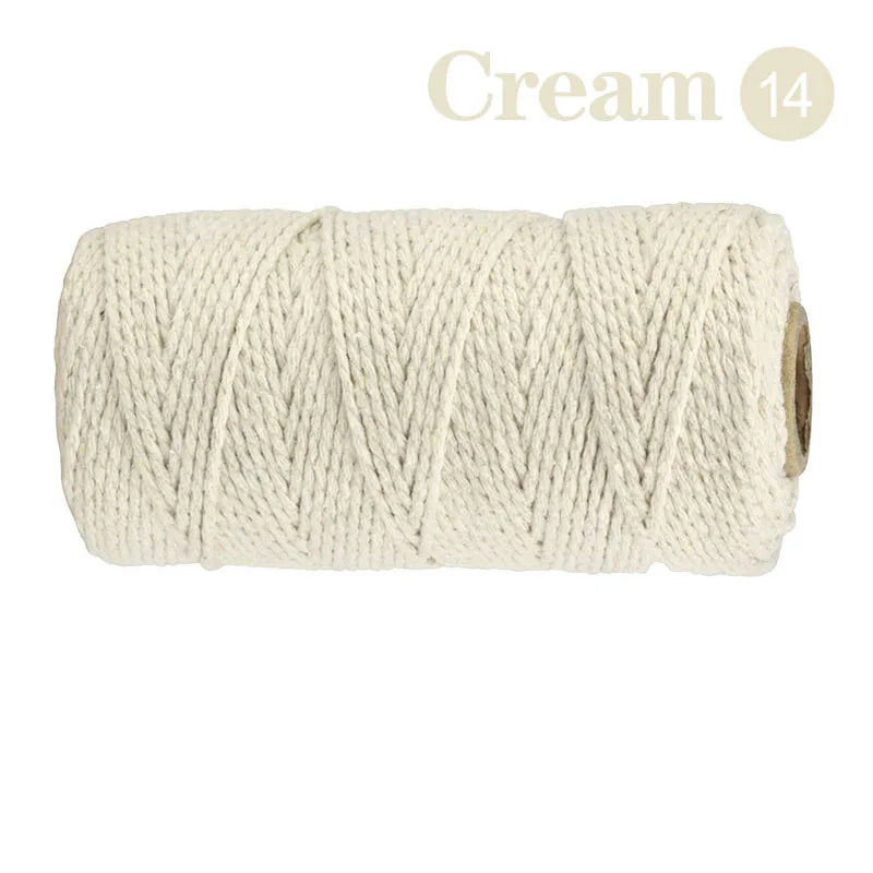 2mm Cotton Macrame Cord – 100M DIY Craft Rope