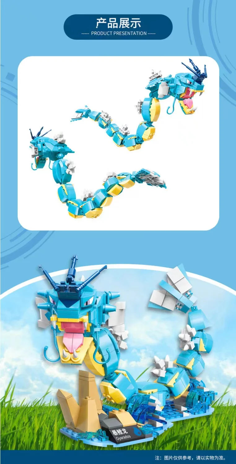 Pokémon Building Block Figures – Charizard, Mewtwo, Venusaur Models