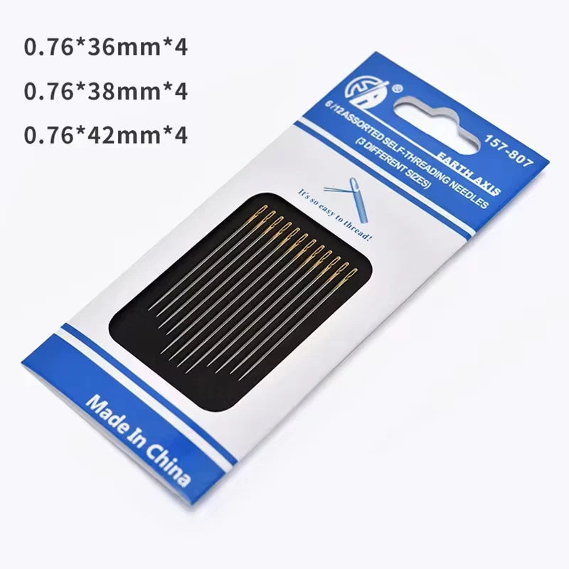 Side-Hole Stainless Steel Blind Needles (12/24/36pcs)