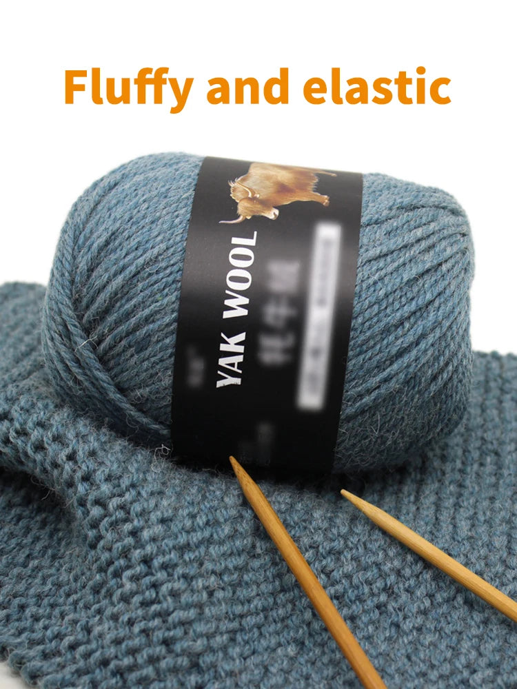 Yak Wool 3-Strand Yarn – Medium-Weight Yarn for Sweaters, Coats & Accessories
