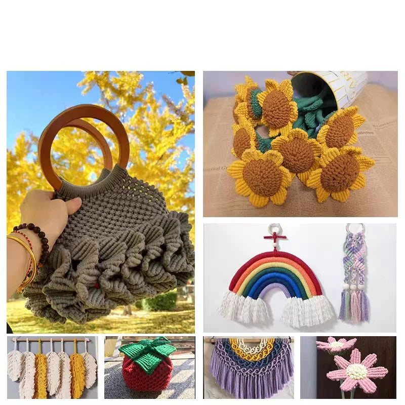 10m 4mm Braided Cotton Macrame Rope – Natural DIY Craft Cord