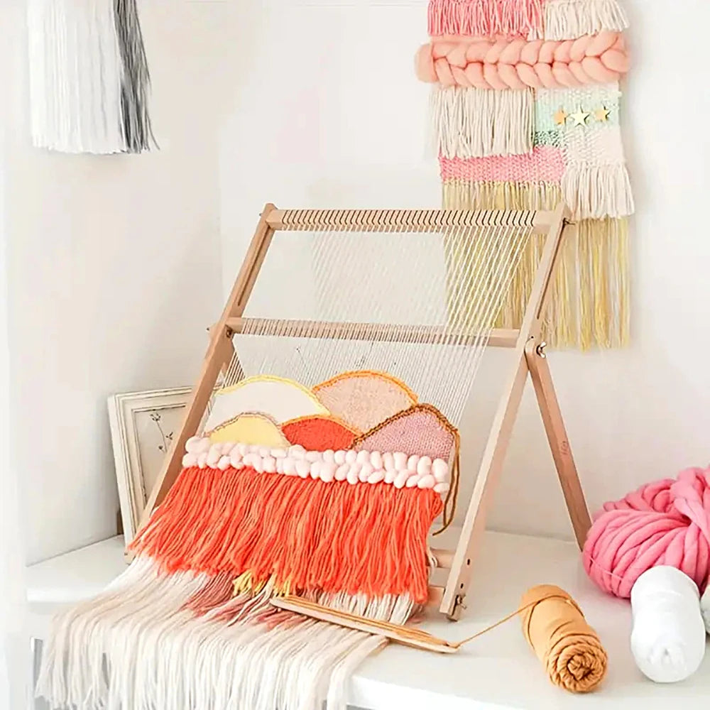 Wooden DIY Weaving Loom Frame Tool