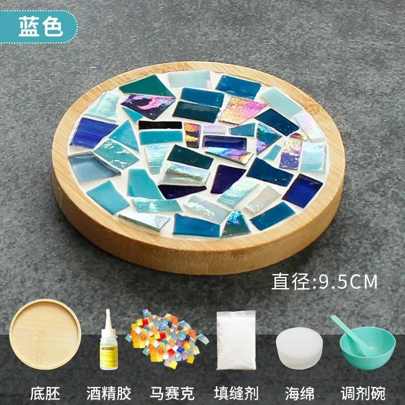 DIY Bamboo Mosaic Coaster Kit for Kids
