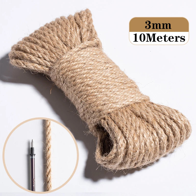 5M Natural Jute Twine Rope – DIY Craft & Gift Wrap