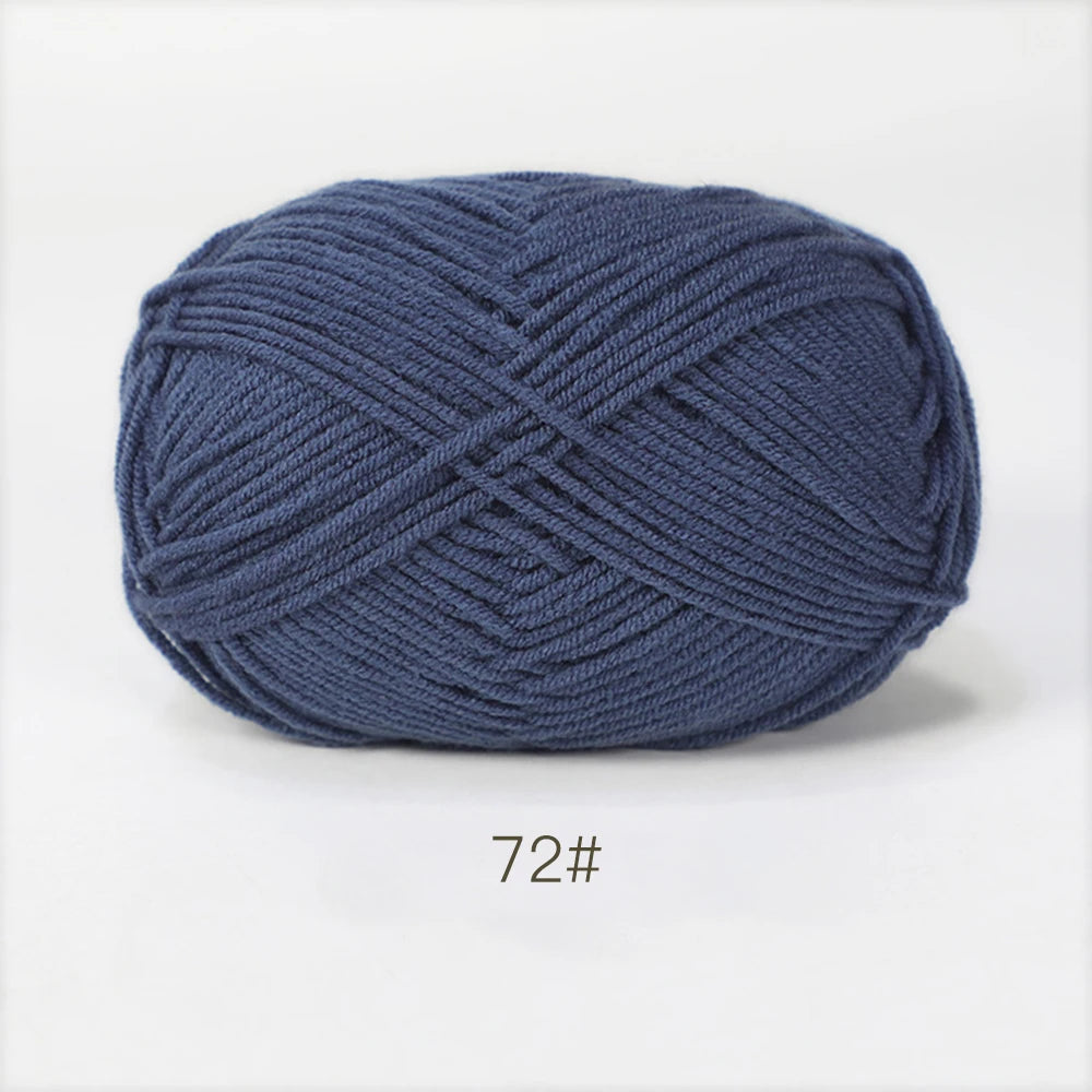 50g Soft Milk Cotton Yarn – Hand Knitting & Crochet Thread