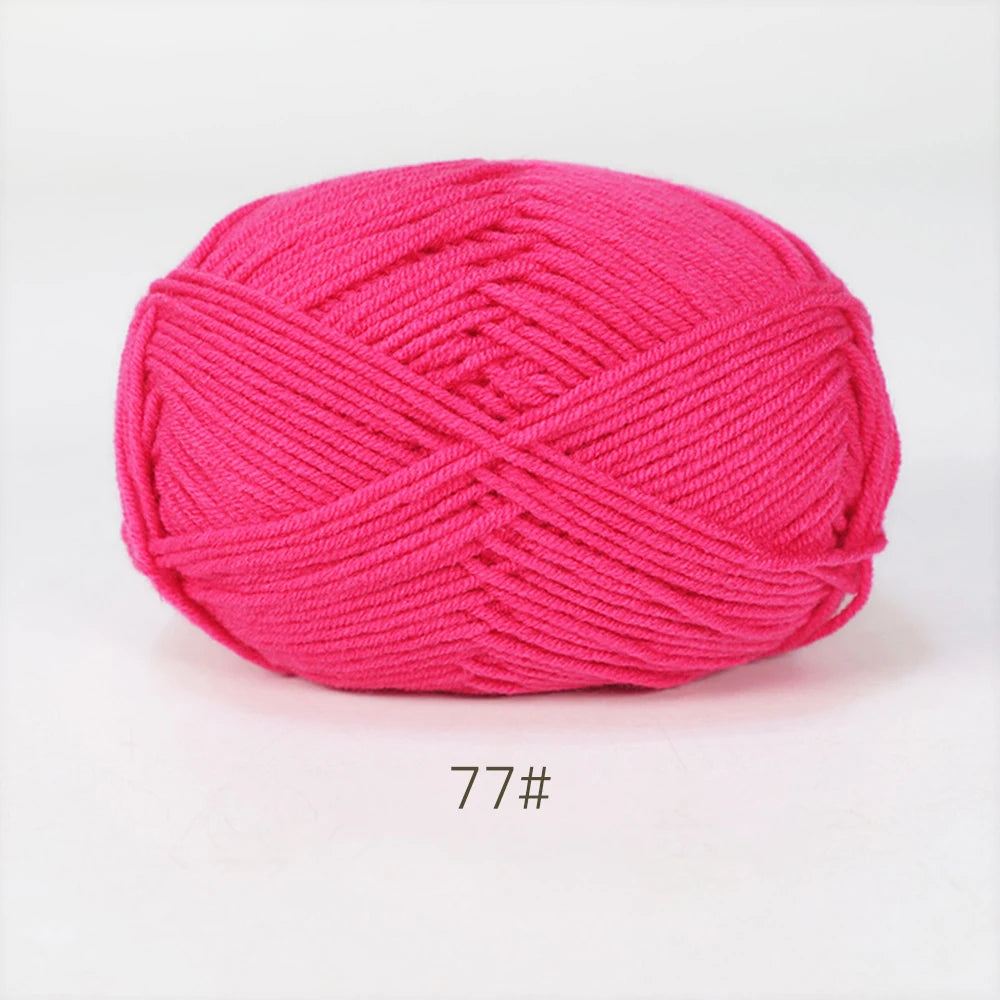50g Soft Milk Cotton Yarn – Hand Knitting & Crochet Thread
