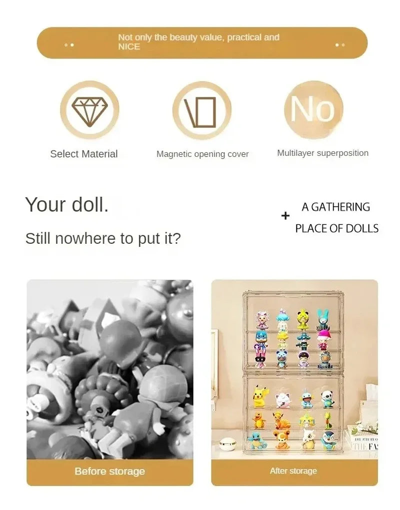 Clear Acrylic Display Case for Collectibles