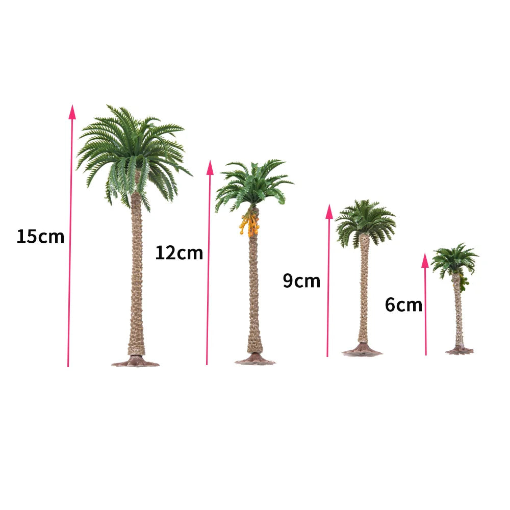 Miniature Coconut Palm Tree Set 5pcs