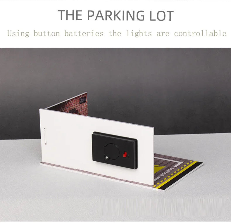 1/32 Scale Car Garage Diorama with LED Lights