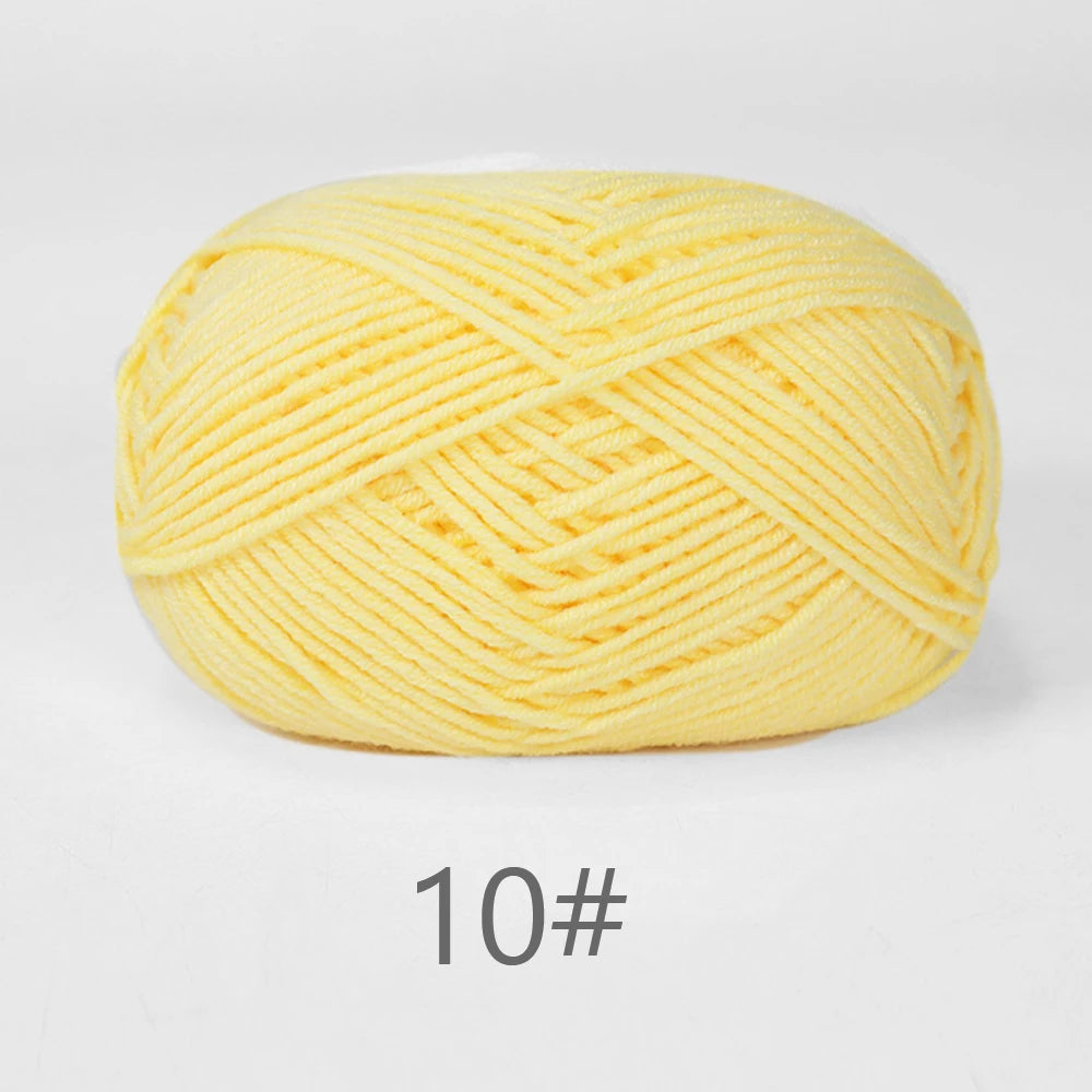 50g Soft Milk Cotton Yarn – Hand Knitting & Crochet Thread