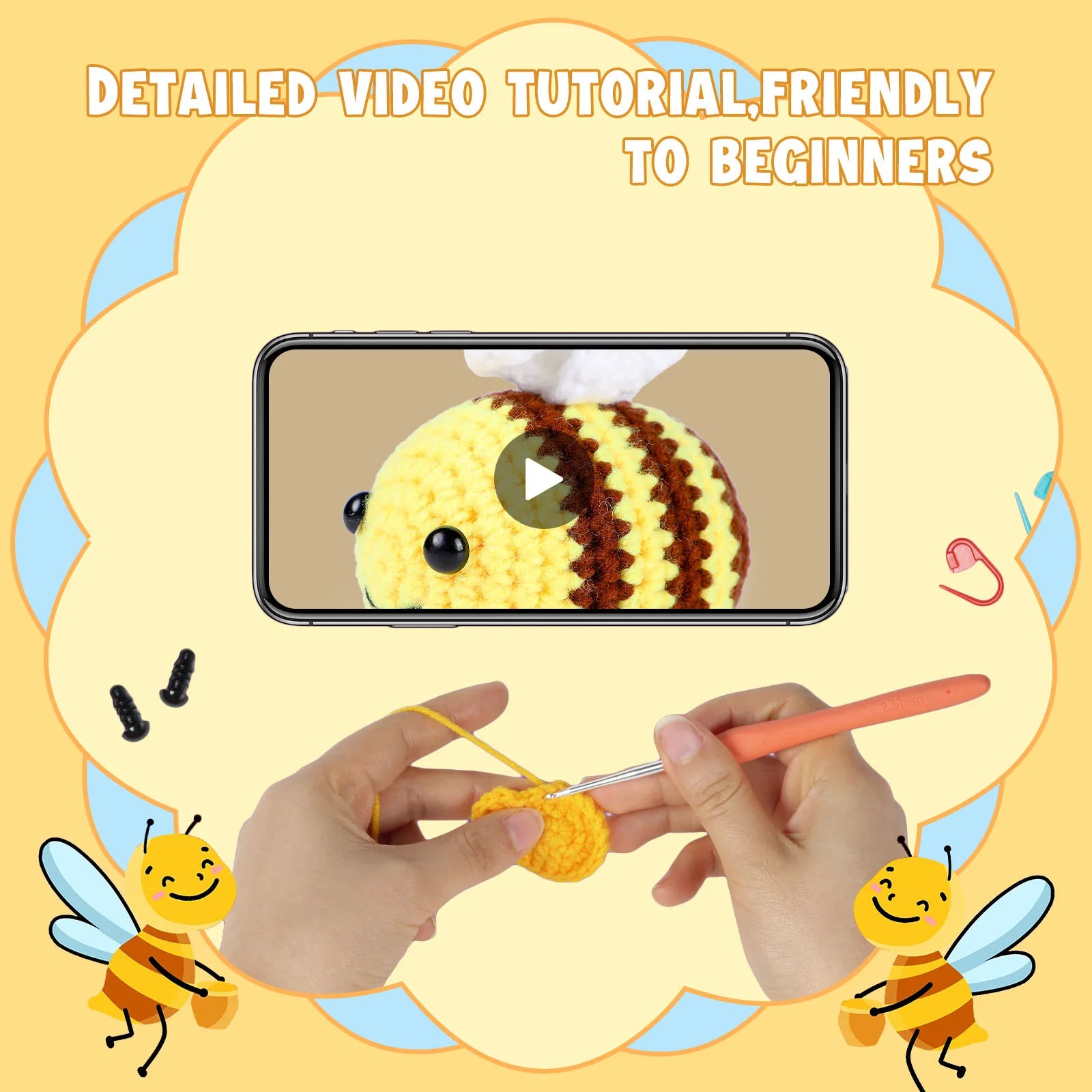 Crochet Starter Kit DIY Critter Making for Beginners