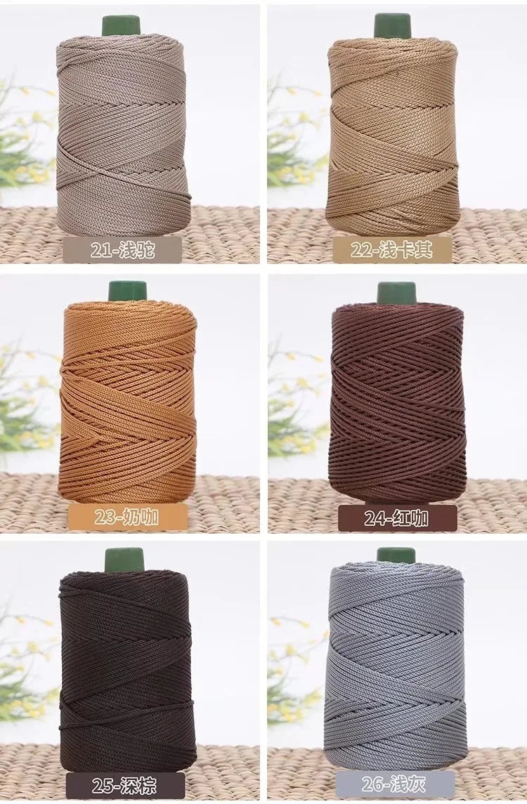 3mm Twisted Colored Cotton Cord – DIY Craft Rope