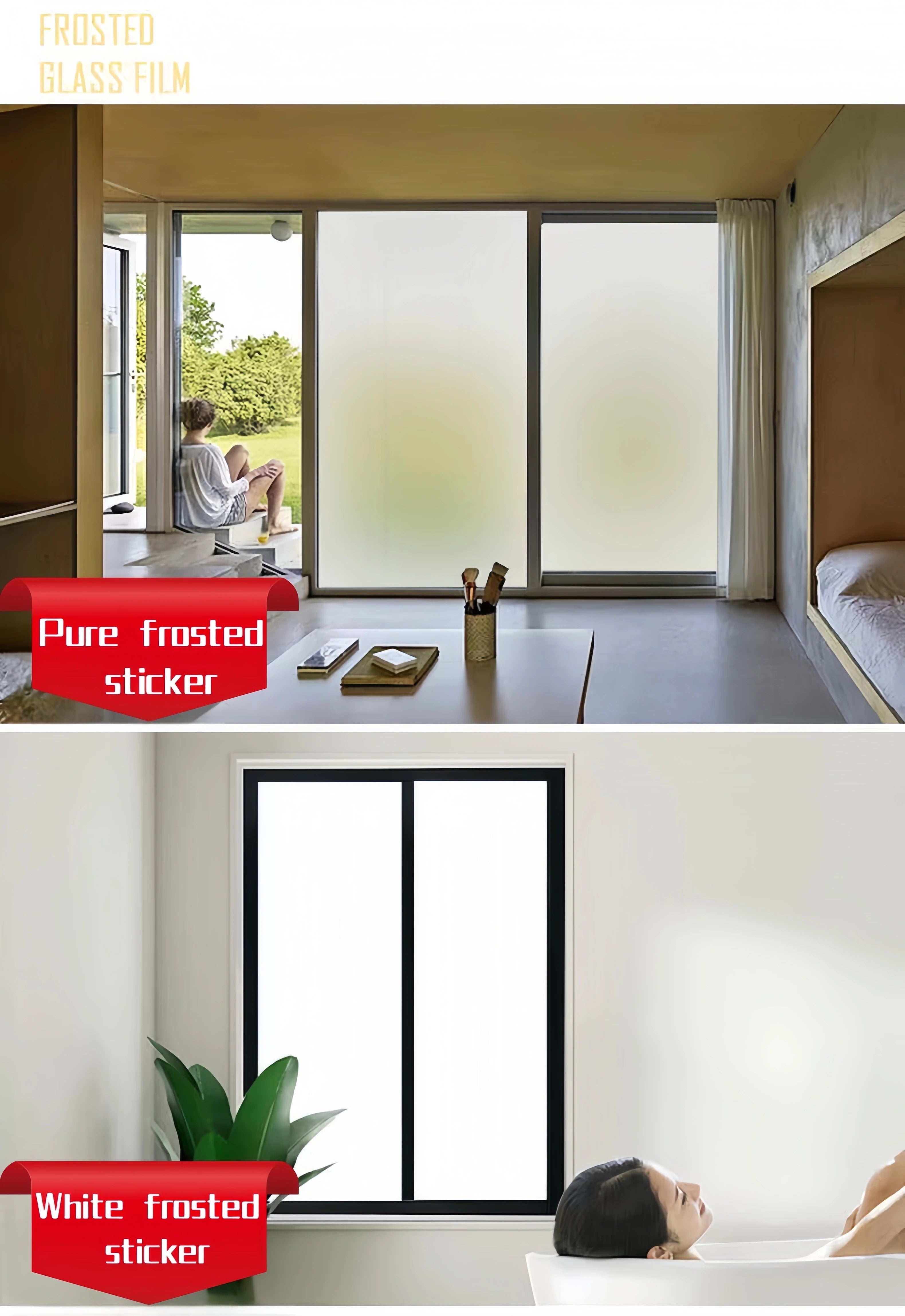 Privacy Frosted Glass Window Film with Electrostatic Adhesion