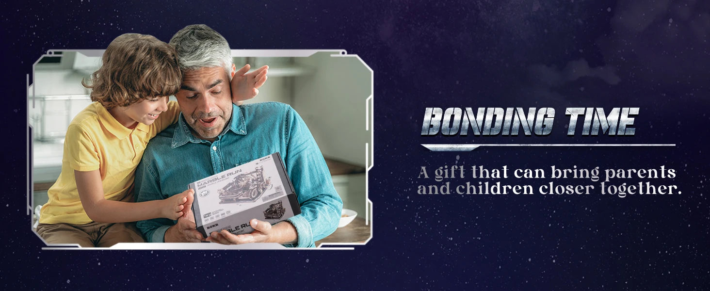 Robotime ROKR Electric Marble Spaceport 3D Puzzle