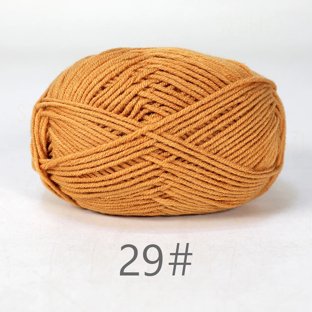 50g Soft Milk Cotton Yarn – Hand Knitting & Crochet Thread