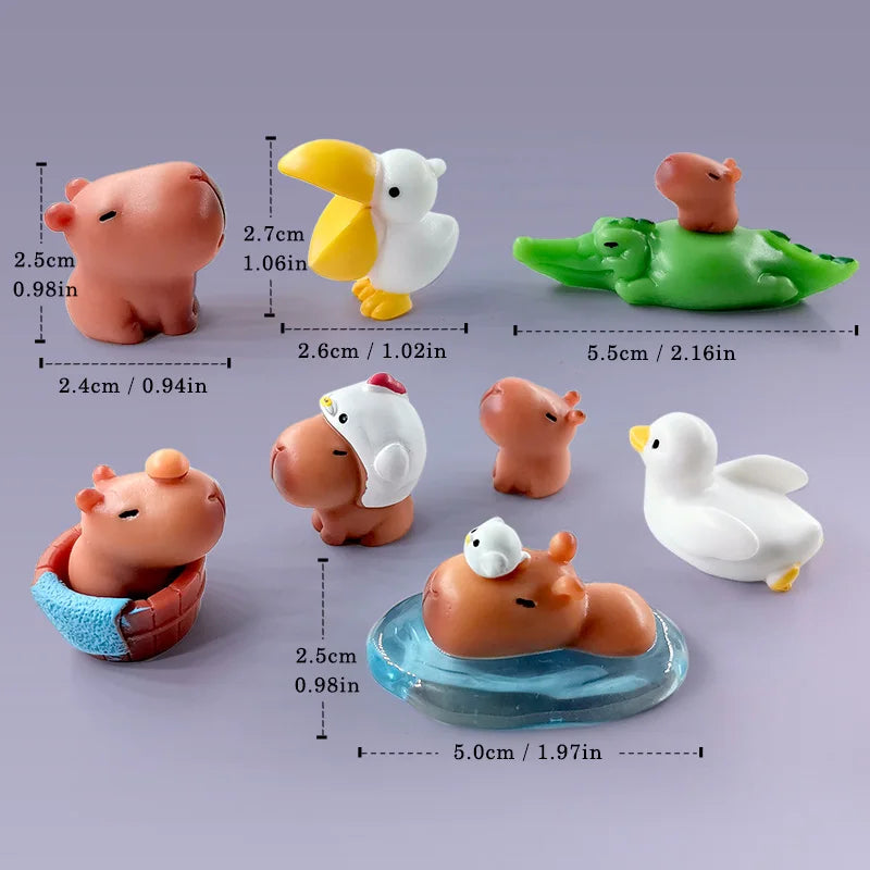 10Pcs Mini Animal Figurines Garden Decorations