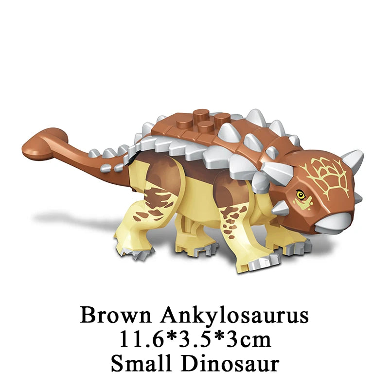 Jurassic Dinosaur Building Blocks – T-Rex, Raptor, Triceratops Models