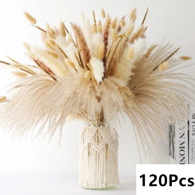 Natural Dried Pampas Grass Bouquet – Boho Decor for Home & Events