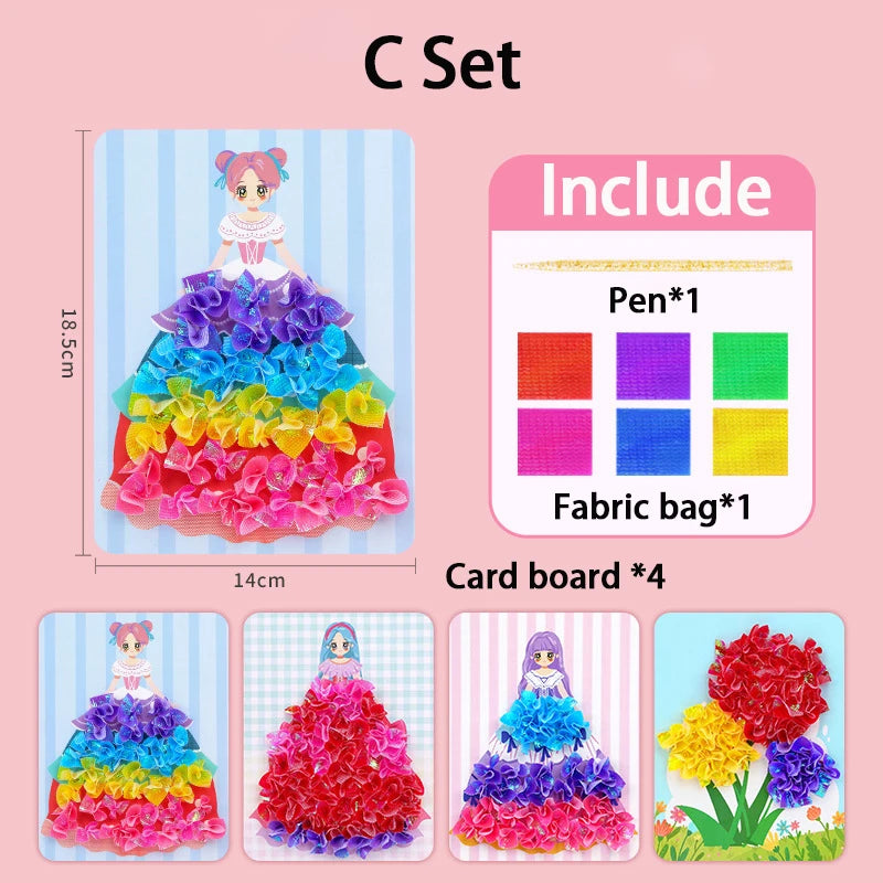 DIY Puzzle Puncture Painting Card Set for Kids