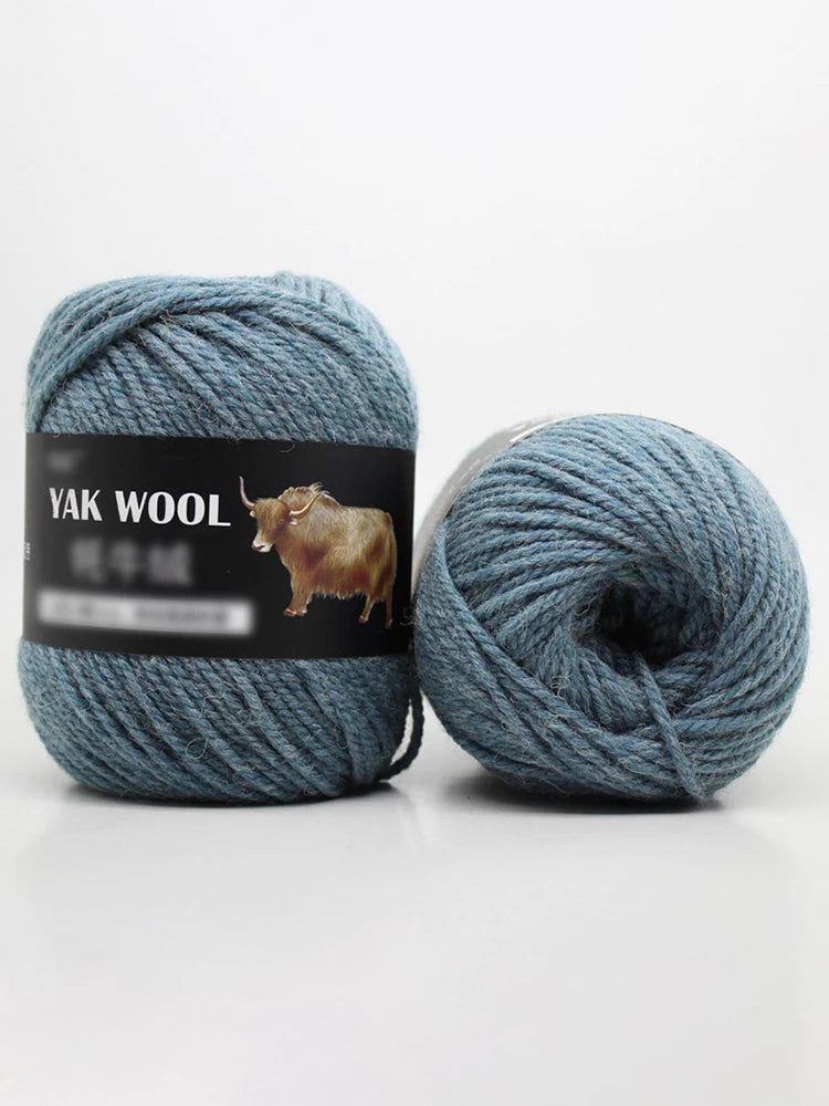 Yak Wool 3-Strand Yarn – Medium-Weight Yarn for Sweaters, Coats & Accessories