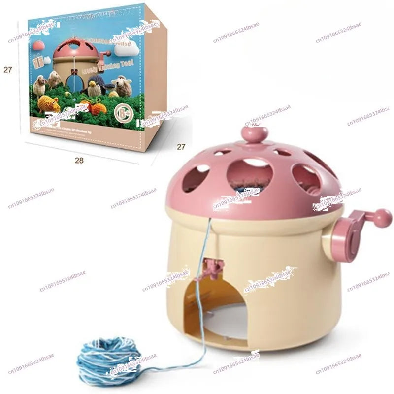 32-Needle Knitting Machine for DIY Hats, Scarves, Socks